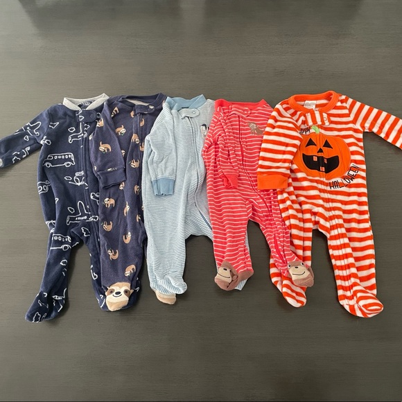 Carter's Other - Carter’s 3 Months Infant One Piece Footie Pajamas Bundle- Boy or Girl